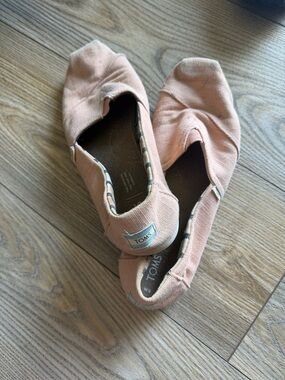 TOMS Blush Canvas Slip-On Shoes